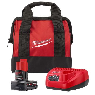 MLW48-59-2440B image(0) - Milwaukee Tool M12 REDLITHIUM XC4.0 Starter Kit