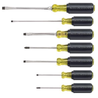 KLE85076 image(0) - Klein Tools 7-Piece Cushion Grip Assortment Screwdriver Set