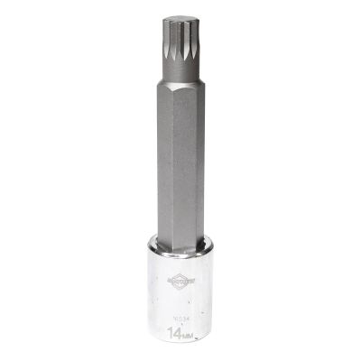 MAY16534 image(0) - Mayhew Mayhew 14 MM Triple Square Medium Insert Socket Bit, 1/2-Inch Drive