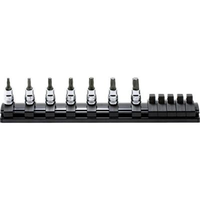 KKNRS2025Z-7-L50 image(0) - Ko-ken USA RS2025Z/7-L50 1/4 Sq. Dr. 7 Piece Z-Series TORXÂ® Bit Socket Set T10-T40  Length 50mm