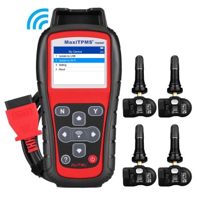 AUL700180 image(0) - Autel TS508WFK-4 Kit = WF and 4 sensors and MVK : TS508 Wi-Fi handheld tool with four universal programmable 1-Sensors