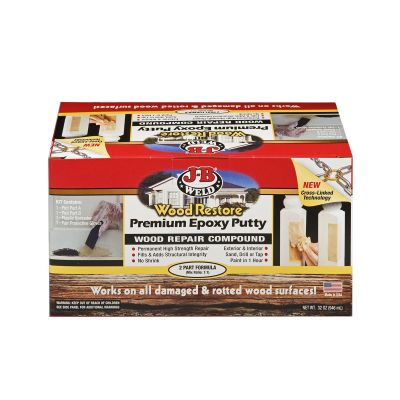 JBW40006 image(0) - J B Weld J-B Weld 40006 Wood Restore Premium Epoxy Putty - 32 oz.