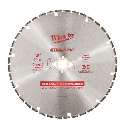 MLW49-93-7820 image(0) - Milwaukee Tool 7" SteelHead Diamond Cut-Off