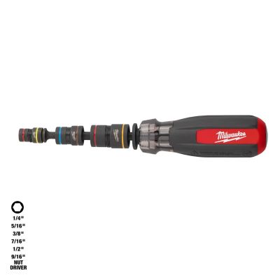 MLW48-22-2921 image(0) - Milwaukee Tool Multi-Nut Driver W/ SHOCKWAVE Impact Duty (flip) Magnetic Nut Drivers