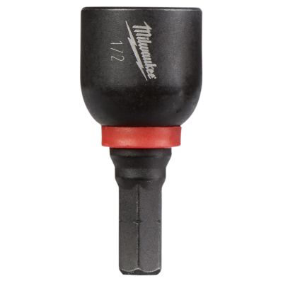 MLW49-66-4717 image(0) - Milwaukee Tool SHOCKWAVE Impact Duty 1/2” Insert Magnetic Nut Driver BULK 10