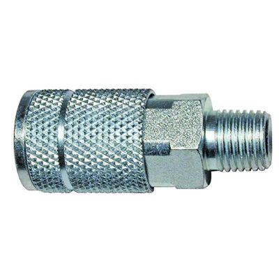 AMFC1-10 image(0) - Amflo 1/4 " Coupler 1/4" Male Threads Automotive T Style- Pack of 10