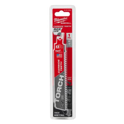 MLW48-00-5201 image(0) - Milwaukee Tool SAWZALL TORCH 7 TPI 6" Carbide Blades - 1PK