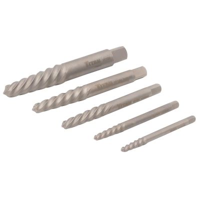 TIT85500 image(0) - TITAN 5 Pc. Screw Extractor Set (7/64", 9/64", 19/64", 1/4", 5/32")