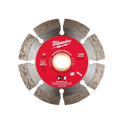 MLW49-93-7000 image(0) - Milwaukee Tool 4" Diamond Premium Segmented