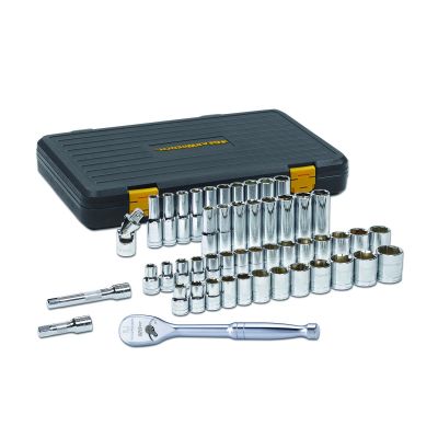 KDT80700P image(0) - GearWrench 49 Pc. 1/2" Drive 6 Point 120XP Standard & Deep SAE/Metric Mechanics Tool Set