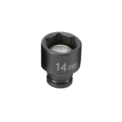 GRE914MG image(0) - Grey Pneumatic SOC 14MM 1/4D IMP MAG 6PT BLK