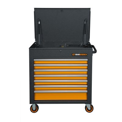 KDT83246 image(0) - GearWrench 35" 7 Drawer GSX Series Rolling Tool Cart with Tilt Top