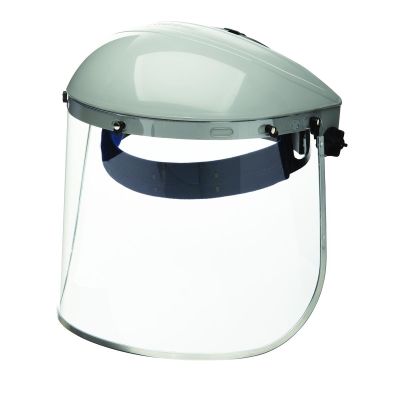 SRWS30110 image(0) - Sellstrom Sellstrom- Face Shield - 301 Series - 8" x 15.5" x 0.40" Window - Clear, Aluminum Bound - Ratcheting Headgear - Single Crown