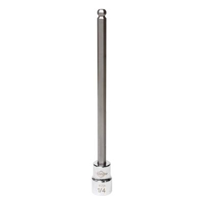 MAY16706 image(0) - Mayhew Mayhew 1/4-Inch SAE Ball Hex Long Insert Socket Bit, 3/8-Inch Drive