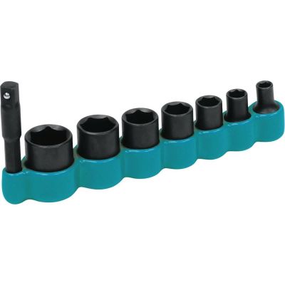 MAKT-02369 image(0) - Makita 8PC 1/4" 6-Point Imp Socket Set