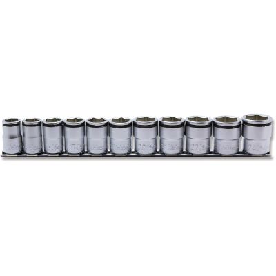 KKNRS4450M-11 image(0) - Ko-ken USA 1/2 Sq. Dr. NUT GRIPÂ® Socket Set, - 11 Pieces. 14-24mm - RS4450M/11