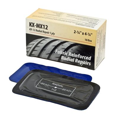 KEXKX-MX12 image(0) - KEX Tire Repair COI MX Radial Repair Patch 2-1/4" x 4-1/4" (57mm x 108mm) 10 Count