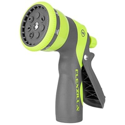 LEGNFZG67 image(0) - Legacy Manufacturing Flexzilla Garden Hose Nozzle, Heavy Duty 7-Pattern Adjustable Pistol Grip, ZillaGreen