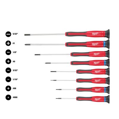 MLW48-22-2614 image(0) - Milwaukee Tool 8 PC Precision Screwdriver Set