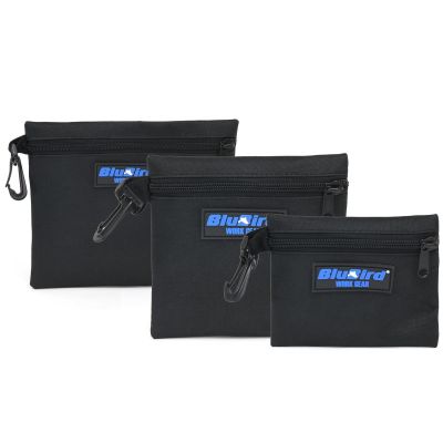 BLBBBTB13 image(0) - BluBird BluBird WORK GEAR Multi-Purpose Clipon Zip Bag 3pk