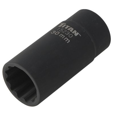 TIT15230 image(0) - TITAN 1/2" DR 12 POINT AXLE NUT SOCKET,