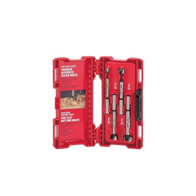 MLW48-14-0004 image(0) - Milwaukee Tool 4PC Forstner Bit Set