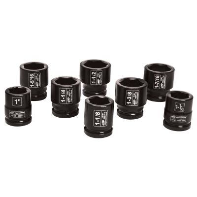 IRTSK6H8 image(0) - Ingersoll Rand 3/4" 8PC SAE IMPACT SOCKET SET