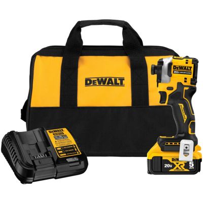 DWTDCF850P1 image(0) - DeWalt 20V MAX 3 SPEED 1/4" IMPACT DRIVER KIT