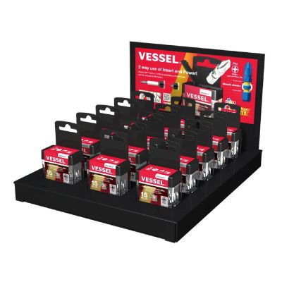 VESIBPH230P15T-DSP image(0) - Vessel Tools 15PC Impact Ball PH2x30 Torsion Bit Display