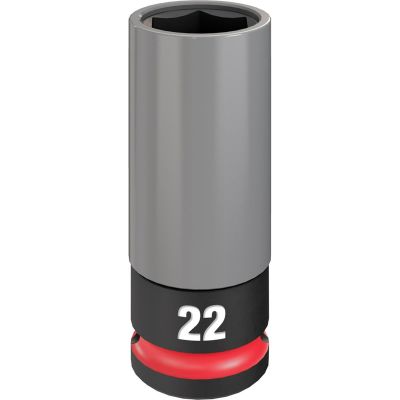 MLW49-66-7807 image(0) - Milwaukee Tool SHOCKWAVE Impact Duty 1/2 Drive 22MM Metric Lug Nut Wheel Socket