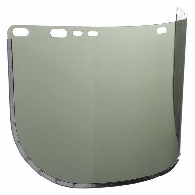 SRW29090 image(0) - Jackson Safety Jackson Safety - Replacement Windows for F30 Acetate Face Shields - Dark Green - 9" x 15.5" X.040" - D Shaped - Bound - (50 Qty Pack)