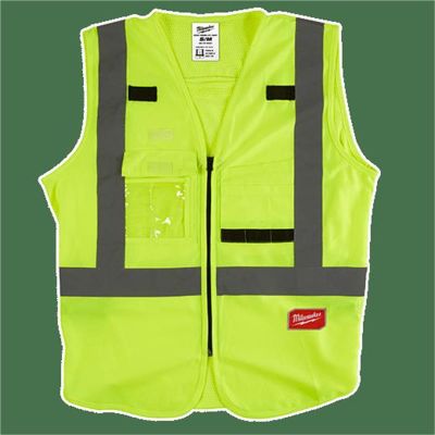 MLW48-73-5024 image(0) - Milwaukee Tool Class 2 High Visibility Yellow Safety Vest - 4XL/5XL