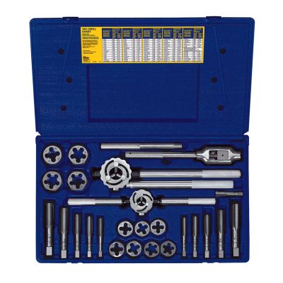 HAN97311 image(0) - Hanson 25 PC. METRIC TAP & HEX DIE SET