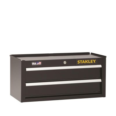 SNLSTST22623BK image(0) - Black & Decker Stanley 2-Drawer Middle Chest, 26.5" x