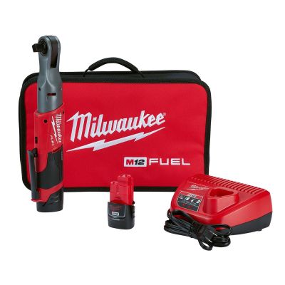 MLW2558-22 image(0) - Milwaukee Tool M12 FUEL 1/2" Ratchet 2 Battery Kit