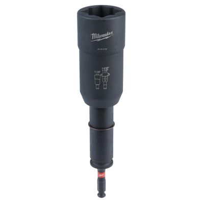 MLW49-66-5102 image(0) - Milwaukee Tool SHOCKWAVE Lineman's 3-in-1 Transmission Utility Socket