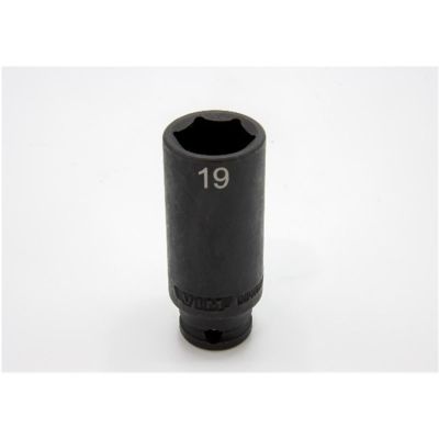 VIMIMPM619D image(0) - VIM Tools 19 mm X 3/8 Inch Drive CR-MO Impact Socket - Deep