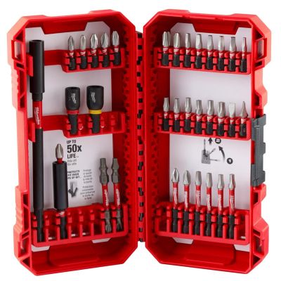 MLW48-32-5101 image(0) - Milwaukee Tool SHOCKWAVE Impact Duty Driver Bit Set - 34PC