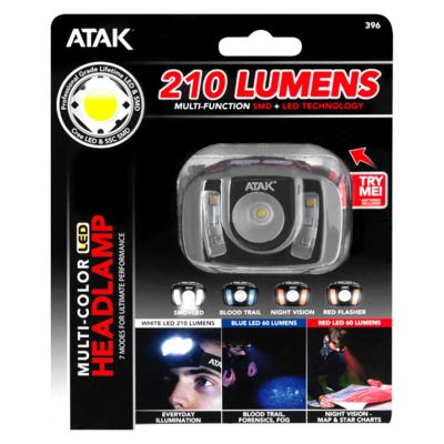 WLM396 image(0) - Wilmar Corp. / Performance Tool ATAK 210 LM Multi-Function Headlamp