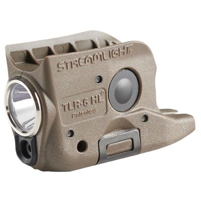 STL69351 image(0) - Streamlight TLR-6 HL G Rechargeable Weapon Light and Laser for GLOCK 42/43 Subcompact Handguns, Flat Dark Earth Brown