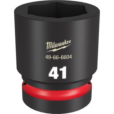 MLW49-66-6604 image(0) - Milwaukee Tool SHOCKWAVE Impact Duty  1"Drive 41MM Standard 6 Point Socket