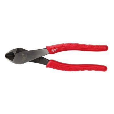 MLW48-22-6128 image(0) - Milwaukee Tool 8" Comfort Grip Angled Head Diagonal Cutting Pliers