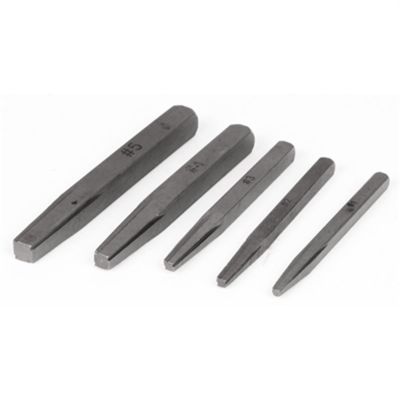 WLMW8605 image(0) - Wilmar Corp. / Performance Tool 5 Pc Screw Extractor Set