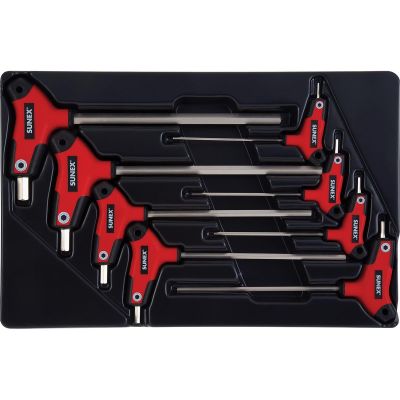 SUN9858M image(0) - Sunex 8-Piece T-Handle, Hex, Metric Hex Key