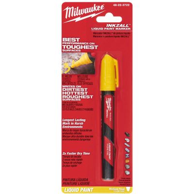 MLW48-22-3722 image(0) - Milwaukee Tool INKZALL Yellow Liquid Paint Marker