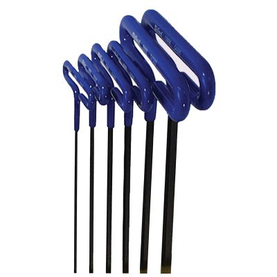 EKL55196 image(0) - Eklind Tool Company HEX KEY SET 6 PC T-HANDLE 6IN. METRIC 2-6MM CUSH