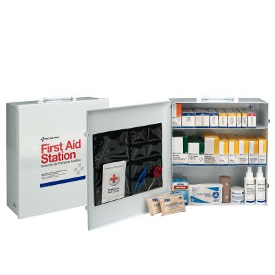 FAO6155 image(0) - First Aid Only 3 Shelf First Aid Metal Cabinet