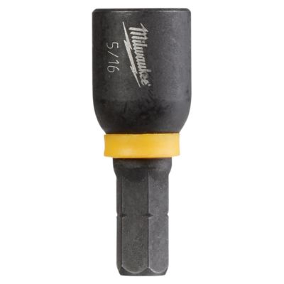 MLW49-66-4713 image(0) - Milwaukee Tool SHOCKWAVE Impact Duty 5/16” Insert Magnetic Nut Driver BULK 10