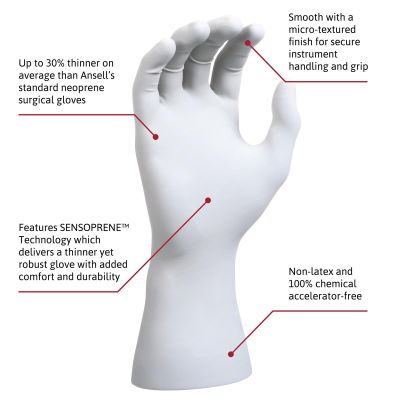 MFX20277285-CASE image(0) - Microflex GAMMEX Glove Size 8.5 Case of 400 Units