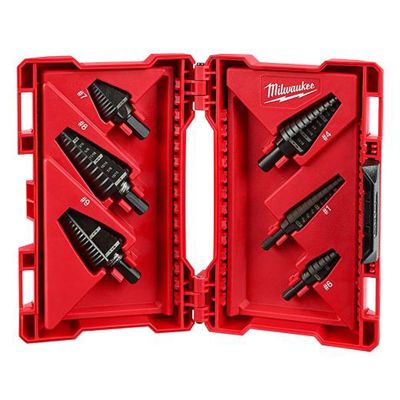 MLW48-89-9224 image(0) - Milwaukee Tool Step Drill Bit Set - 6PC